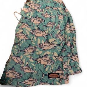 Vineyard Vines Fish Print Swim Shorts